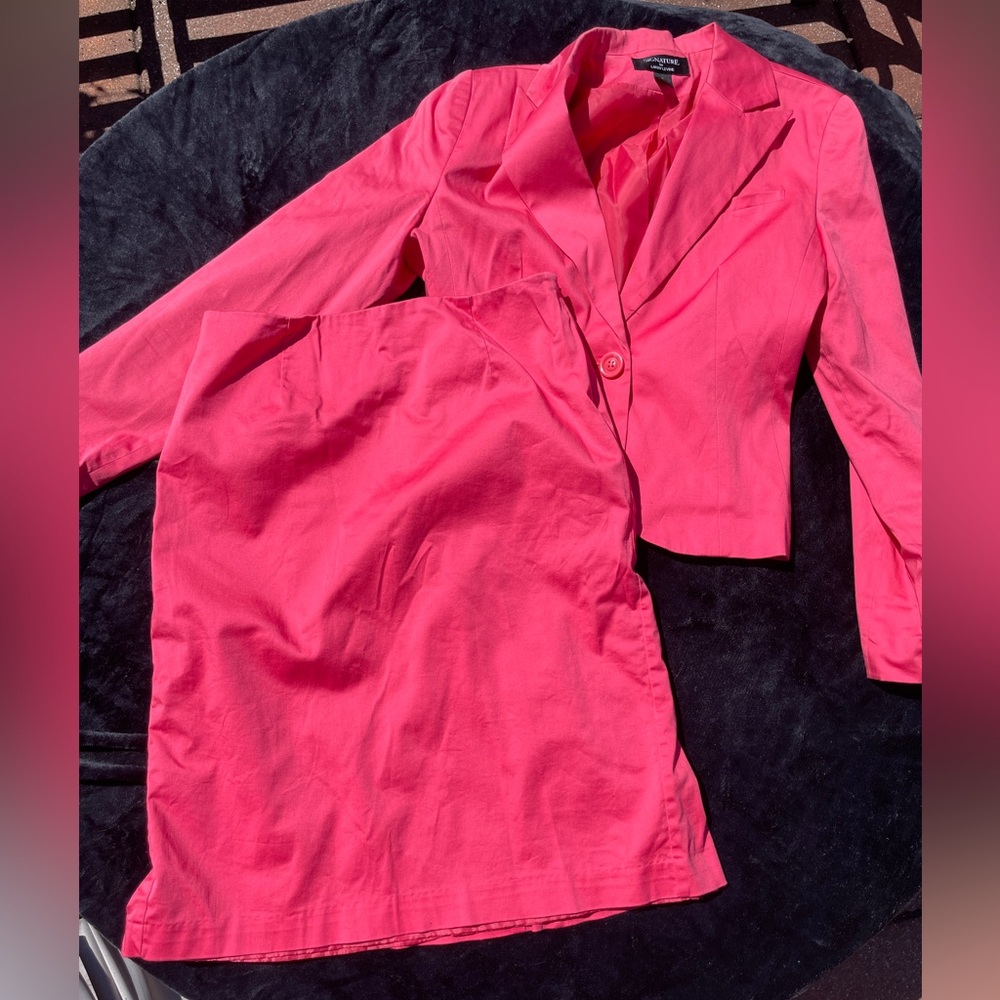 Signature by Larry Levine Pink Skirt part of Suit Set - Size 4